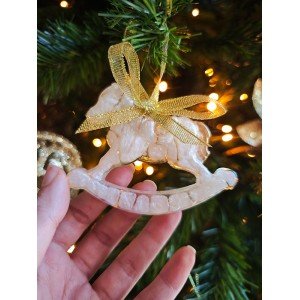 Χριστουγεννιάτικο στολίδι - Αλογάκι - Ρητίνη