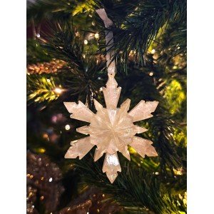 Ροζ - Λευκή χιονονιφάδα