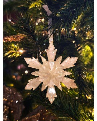 Ροζ - Λευκή χιονονιφάδα